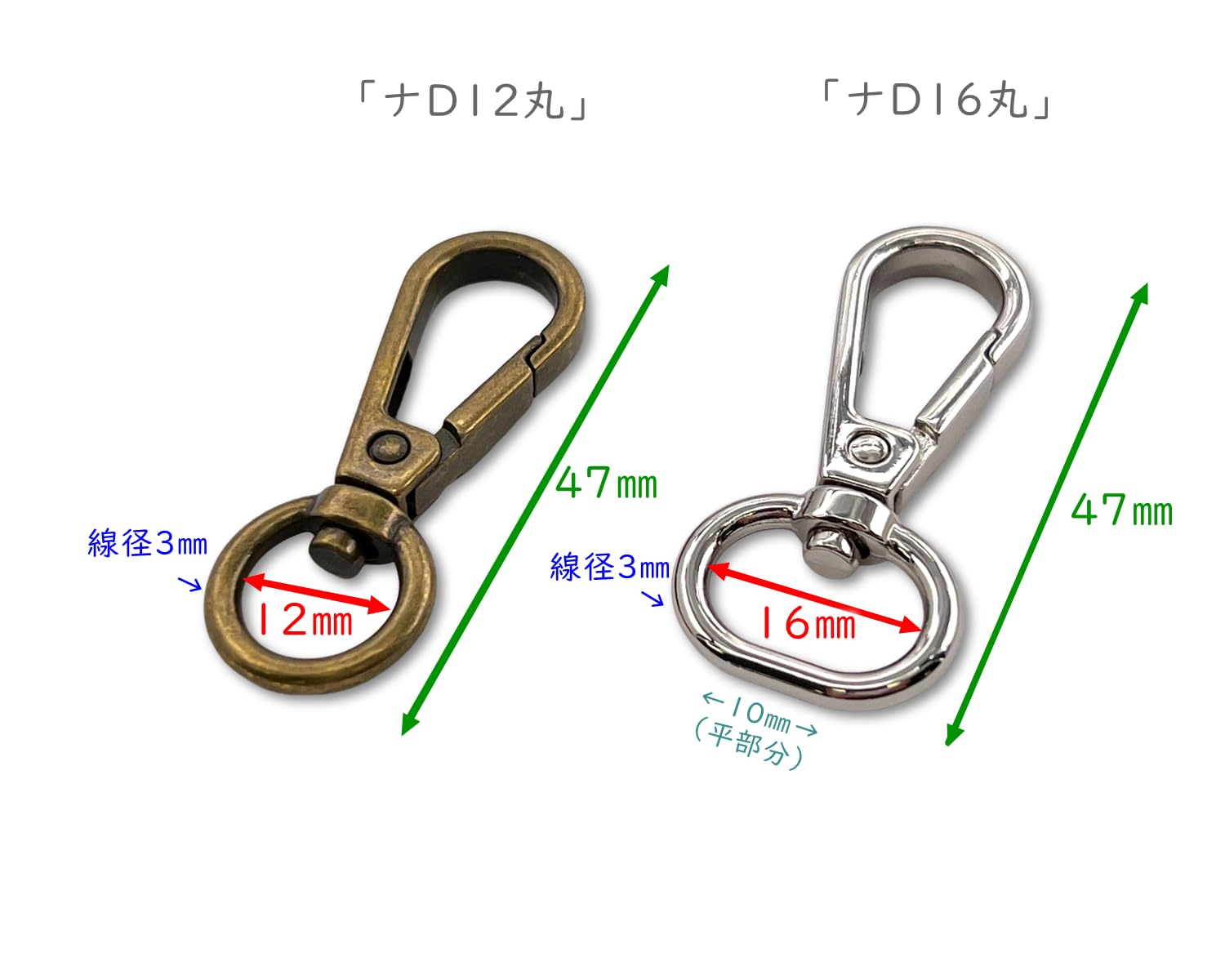 Amazon.co.jp: 6-Piece [NaD12 Maru] Nascan 12mm Round D-Type Bag